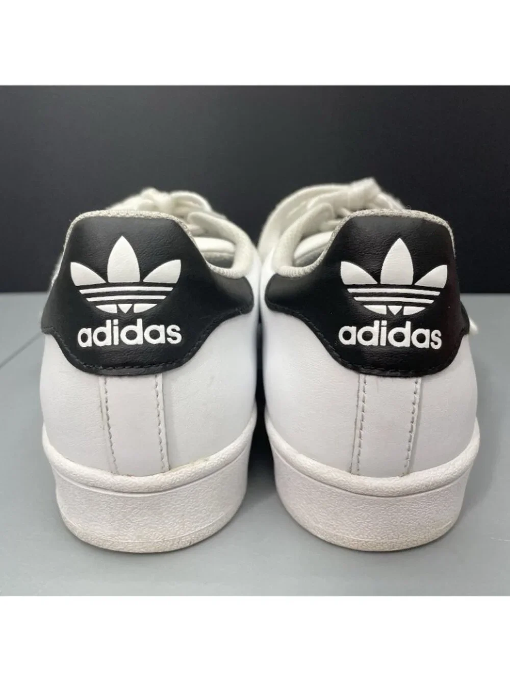 Adidas Superstar Sneakers Shoes Athletic Clam Shell White Black Mens 7
